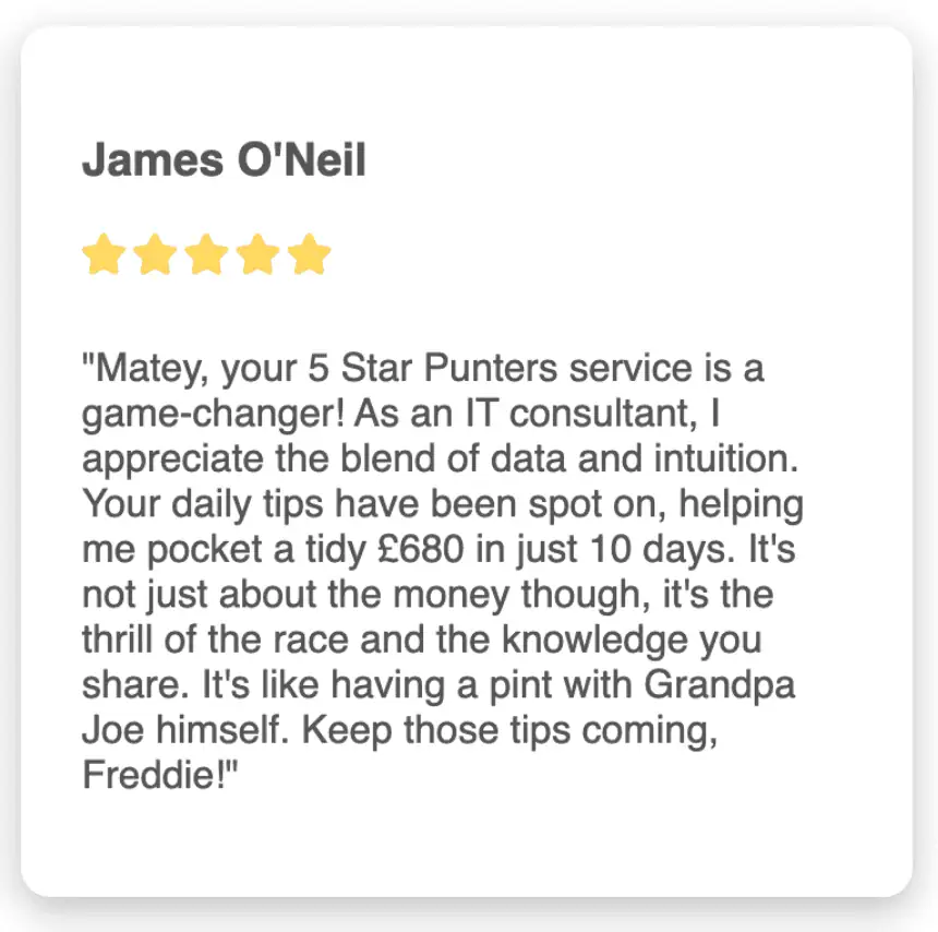 5 Star Punters testimonial mobile 3