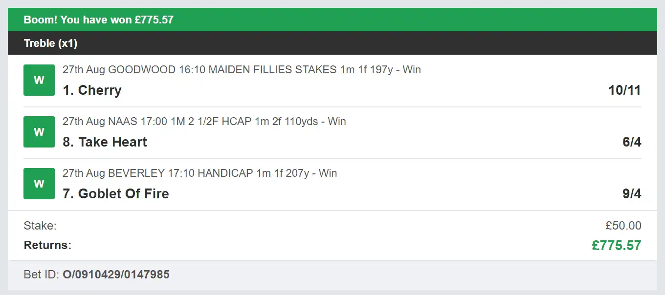 5 Star Punters - Multi Winner - 2023-08-27