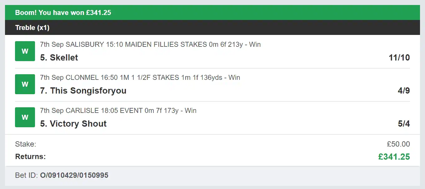 5 Star Punters - Multi Winner - 2023-09-07