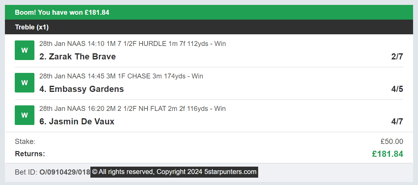 5 Star Punters - Multi Winner - 2024-01-28