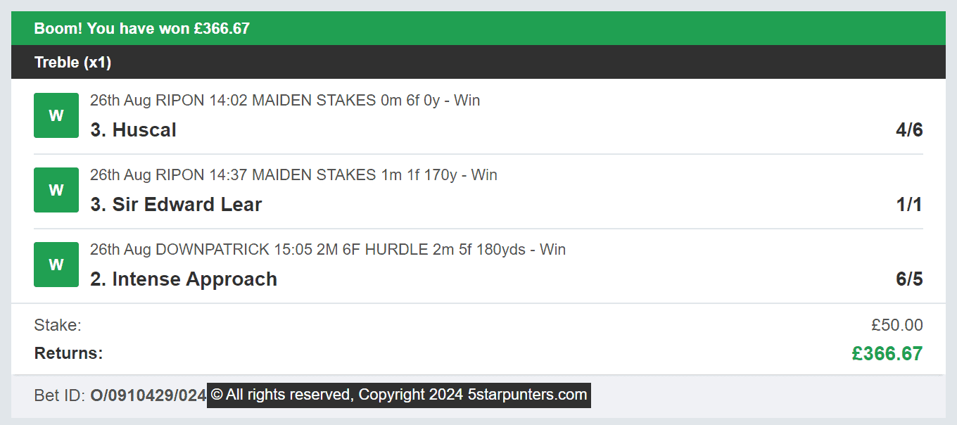 5 Star Punters - Multi Winner - 2024-10-22