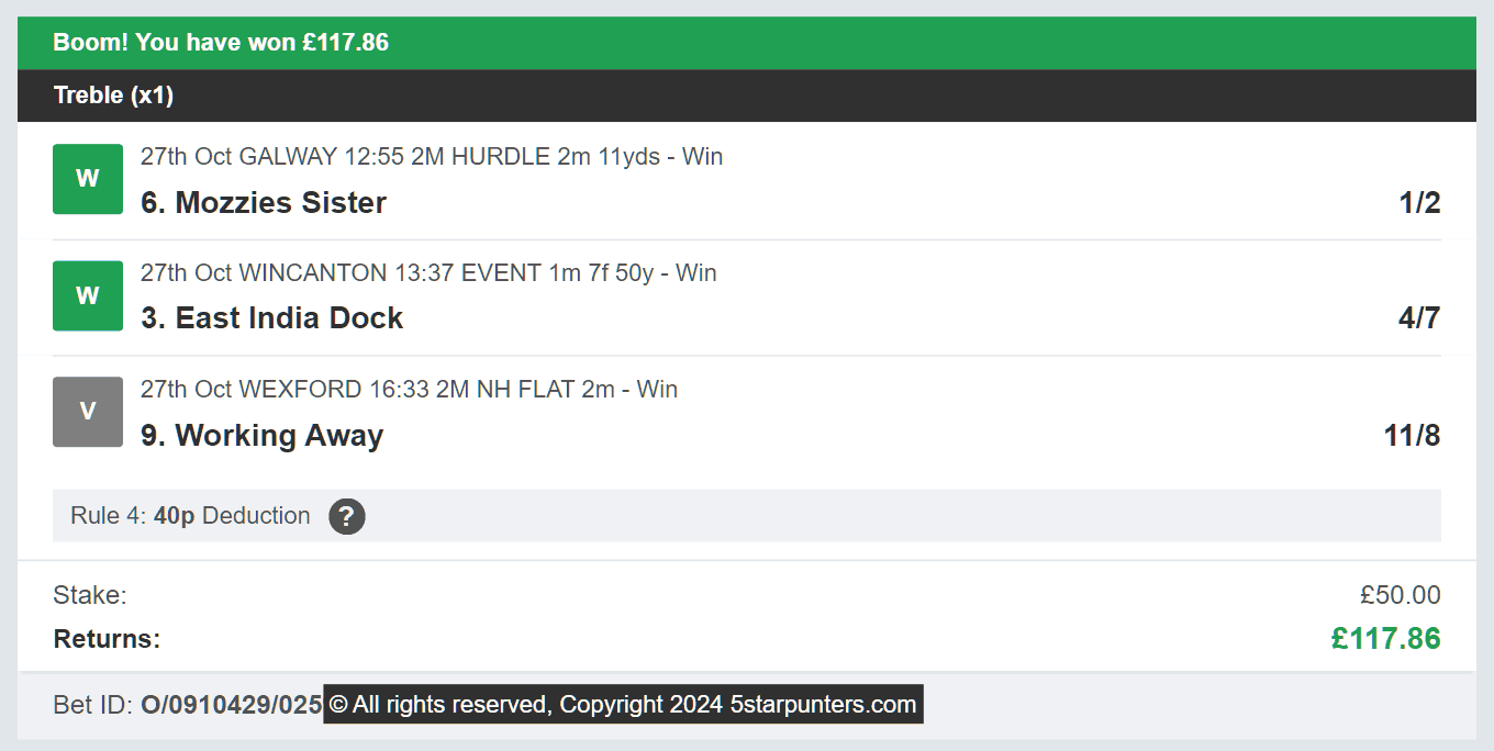 5 Star Punters - Multi Winner - 2024-10-27
