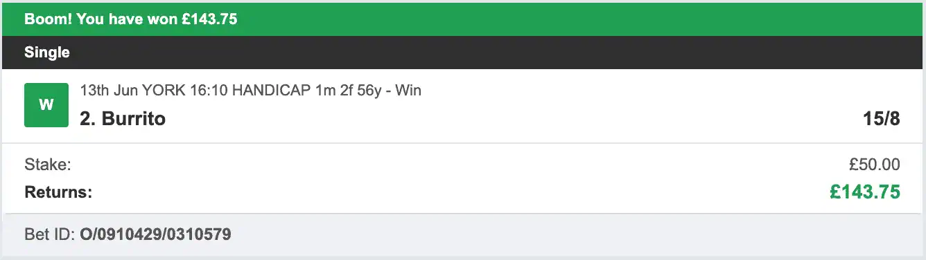 5 Star Punters - Winner 1 - 2025-06-13